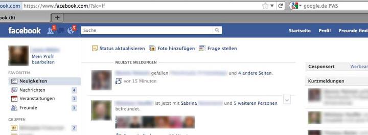 Die Startseite - Was Man Zu Sehen Bekommt - Facebook Tips